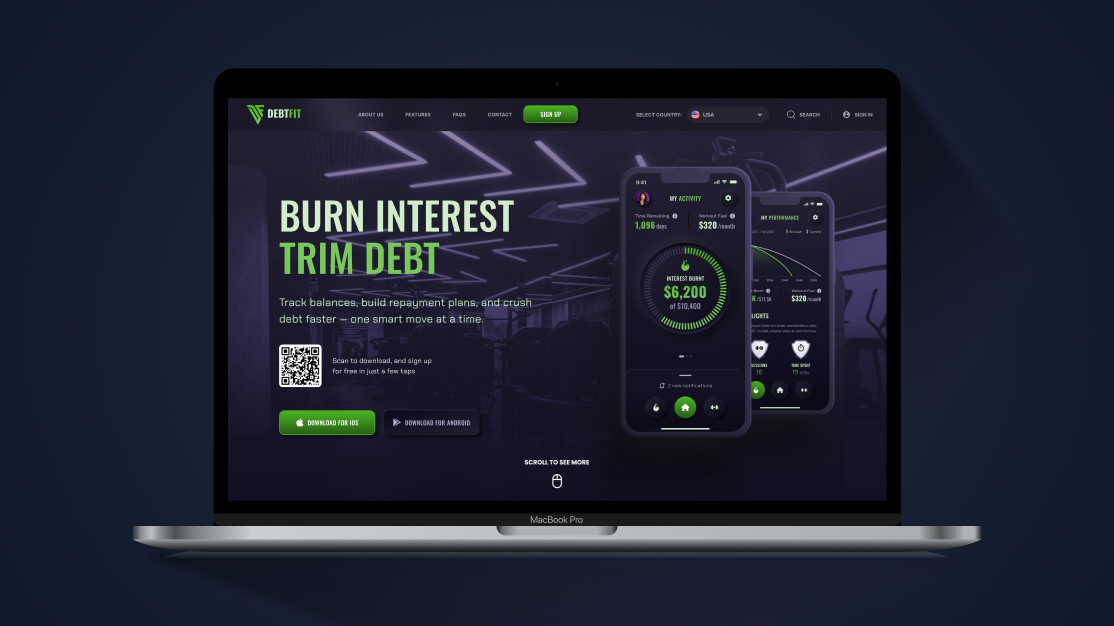 DebtFit — Marketing website