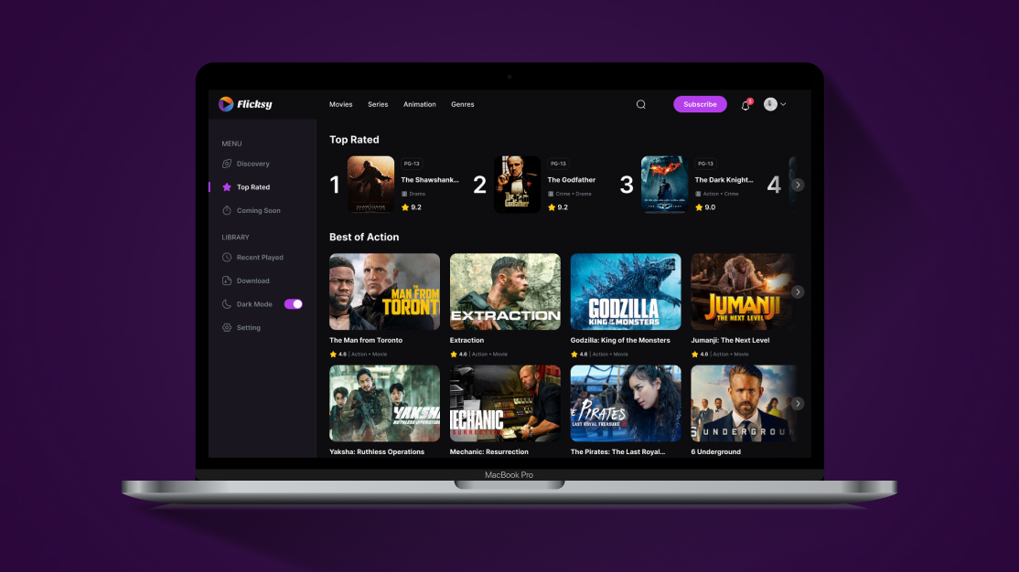 Recommendation engine — personalised feed