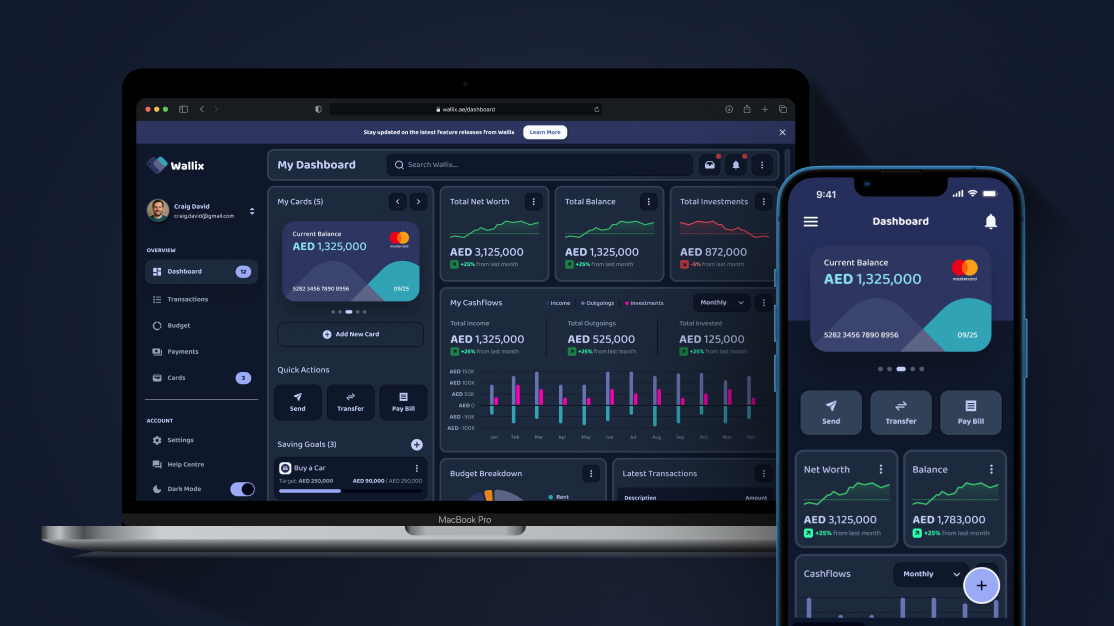 Performance charts — P&L and benchmarks